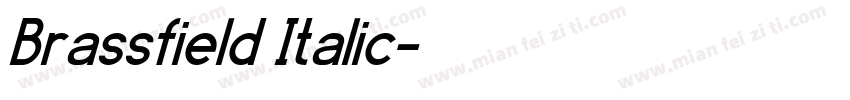 Brassfield Italic字体转换